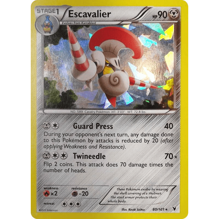 Escavalier - 80/101 (Cracked Ice Holo) #080 1