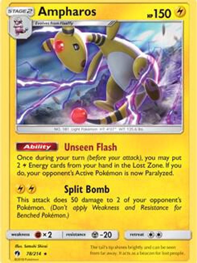 Ampharos - 78/214 (SM Lost Thunder) #078 1