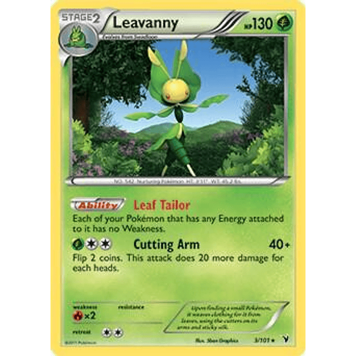 Leavanny - 3/101 (BW Noble Victories) #003 1