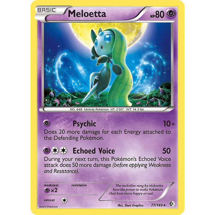 Meloetta - 77/149 (Boundaries Crossed) #077 1