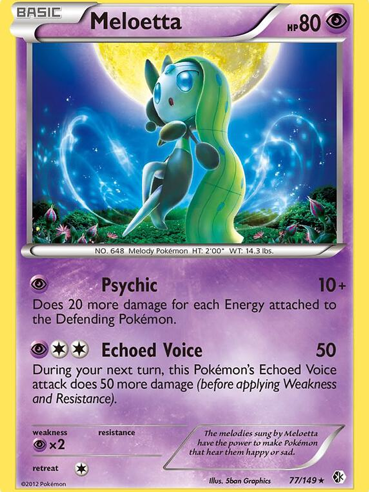 Meloetta - 77/149 (Boundaries Crossed) #077 1