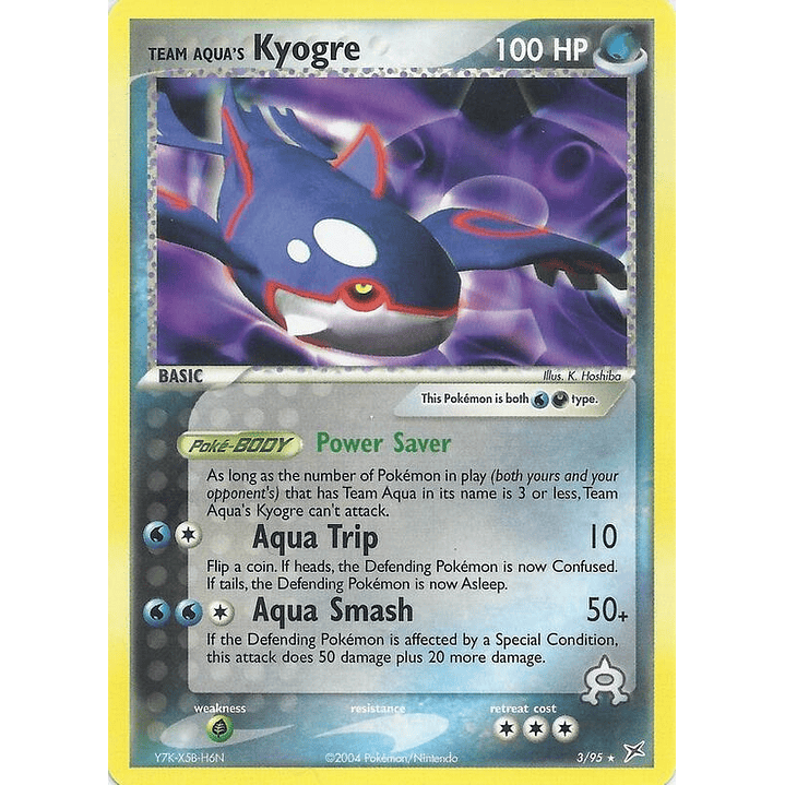 Team Aqua's Kyogre - 3/95 (EX Team Magma vs Team Aqua) #003 1