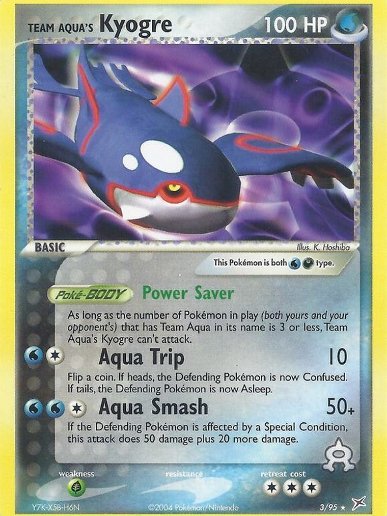 Team Aqua's Kyogre - 3/95 (EX Team Magma vs Team Aqua) #003 1