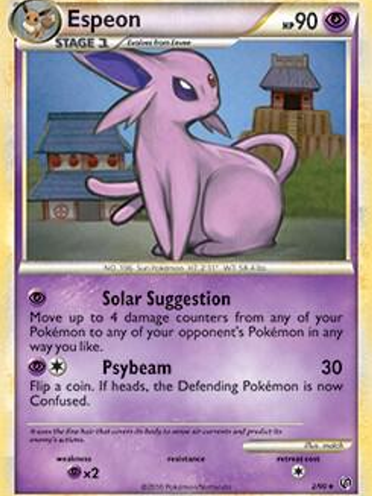Espeon - 2/90 (HGSS Undaunted) #002 1
