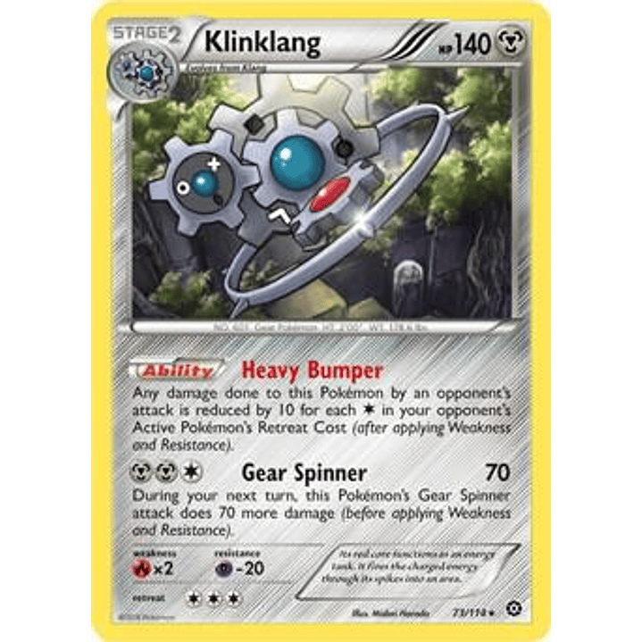Klinklang - 73/114 (XY Steam Siege) #073 1