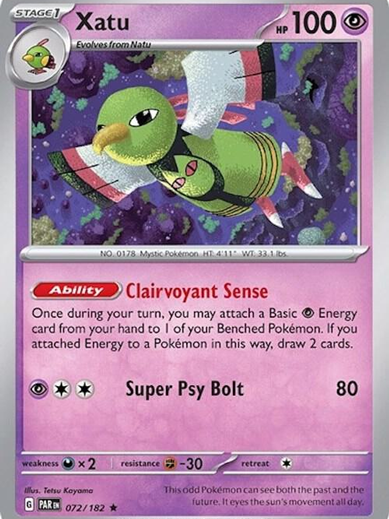 Xatu - 072/182 (Non-Holo) #072 1