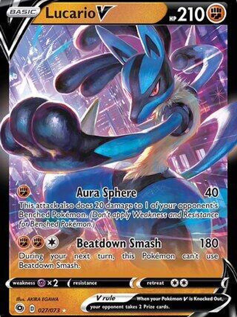 Lucario V (Non-Holo) #27 1