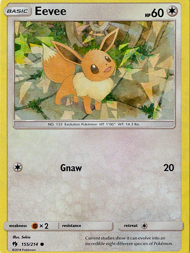 Eevee - 155/214 (Let's Play, Eevee!) (Cracked Ice Holo) #155 1