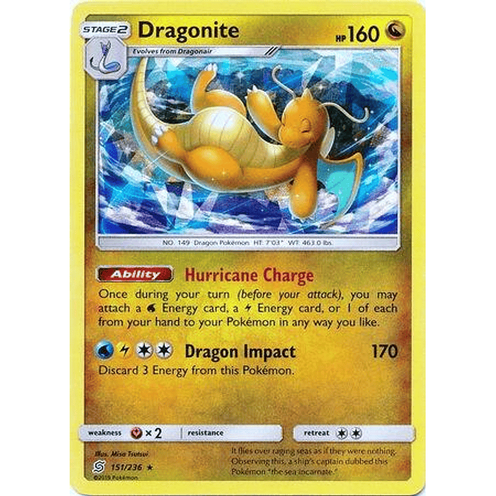 Dragonite - 151/236 (Cracked Ice Holo) #151 1