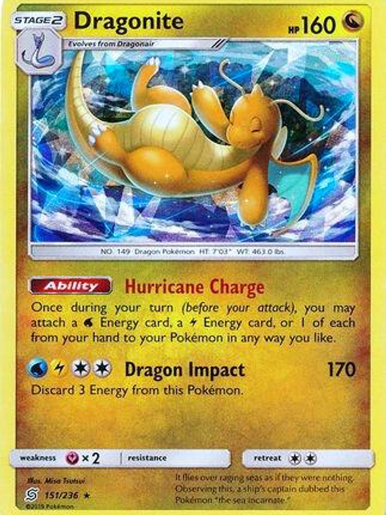 Dragonite - 151/236 (Cracked Ice Holo) #151 1