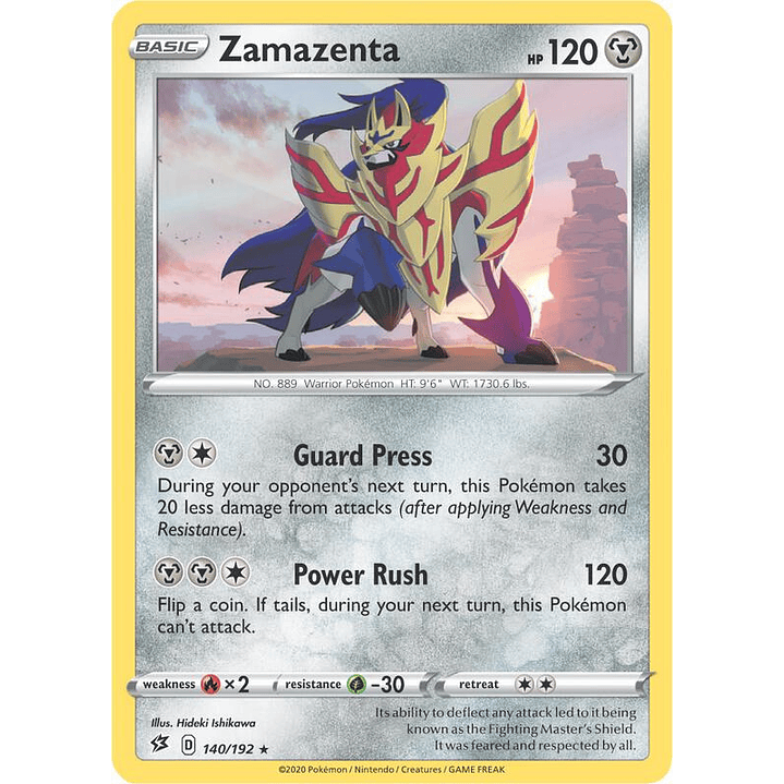 Zamazenta - 140/192 (Cracked Ice Holo) #140 1