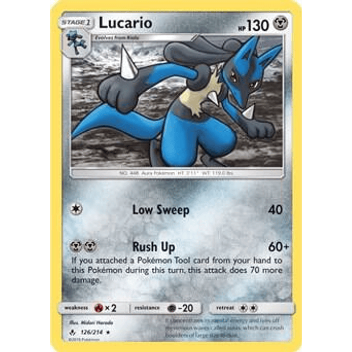 Lucario - 126/214 (SM Unbroken Bonds) #126 1
