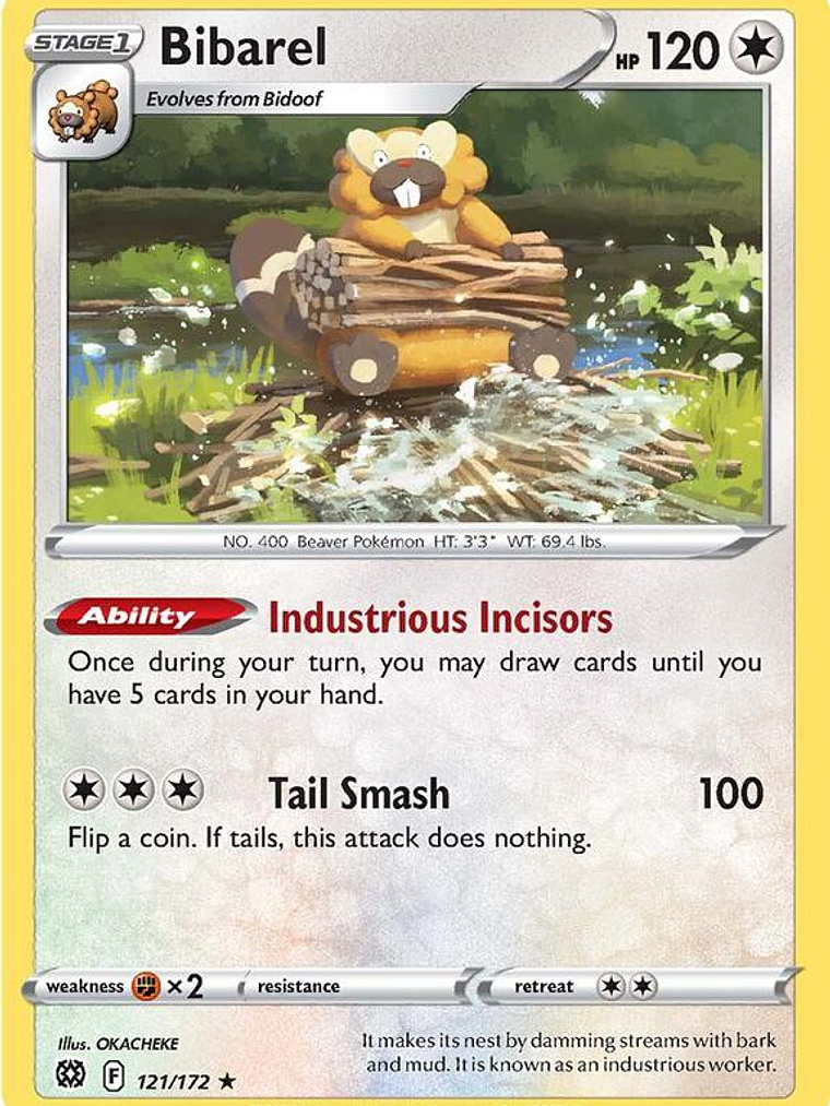 Bibarel - 121/172 #121 1