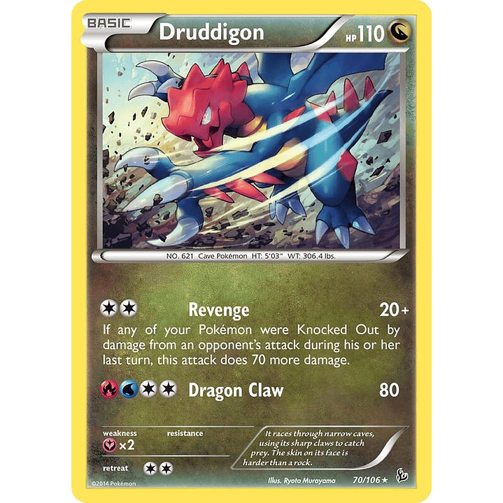 Druddigon - 70/106 (Flashfire) #070 1