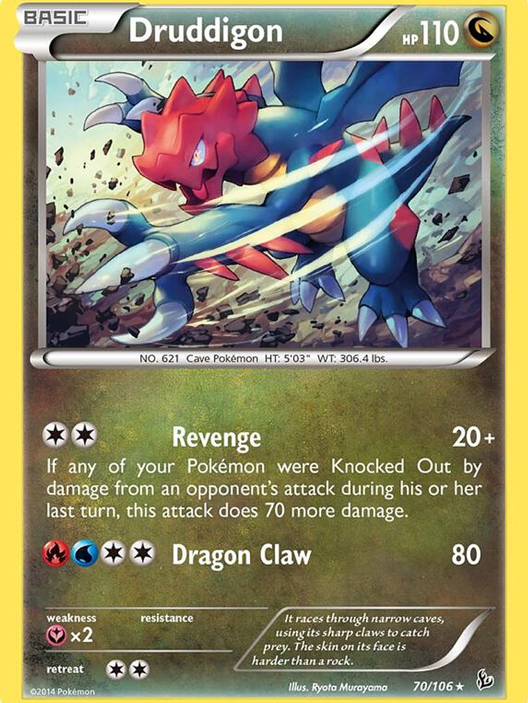 Druddigon - 70/106 (Flashfire) #070 1