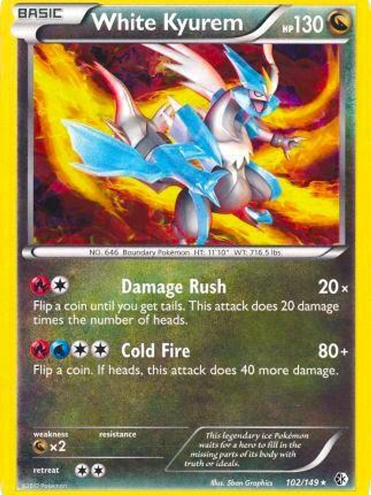 White Kyurem - 102/149 (BW Boundaries Crossed) #102 1