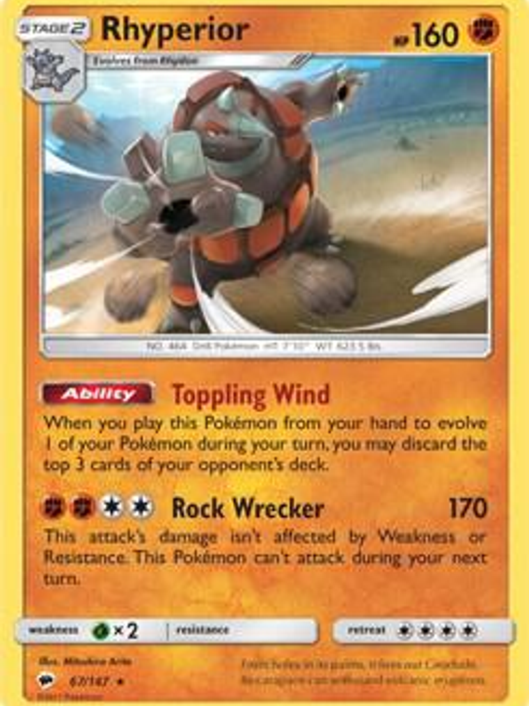 Rhyperior - 67/147 (SM Burning Shadows) #067 1
