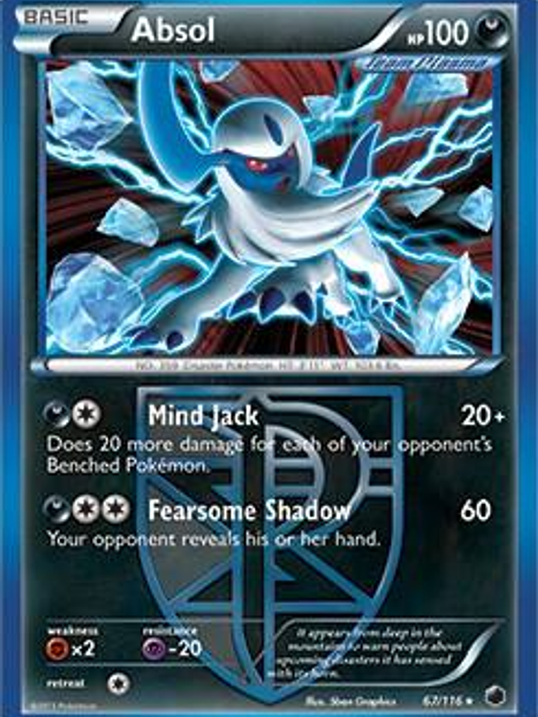 Absol - 67/116 (Moltres Legendary Battle Deck) #067 1