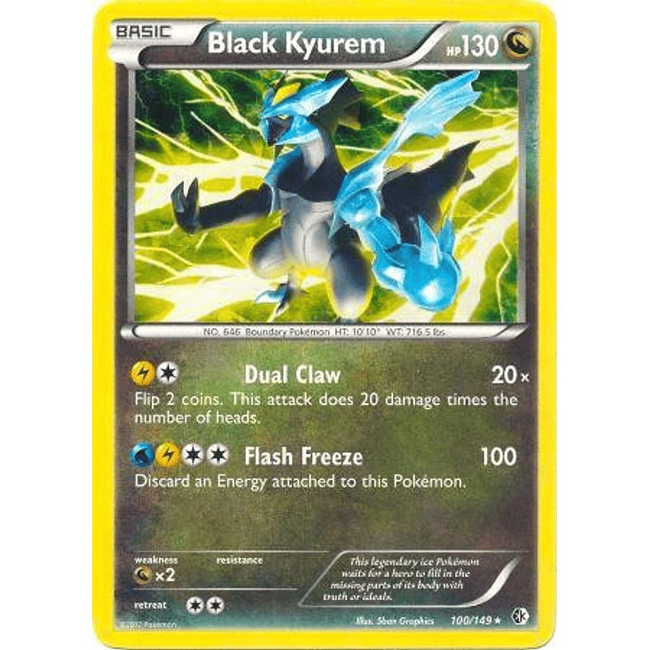 Black Kyurem - 100/149 (BW Boundaries Crossed) #100 1