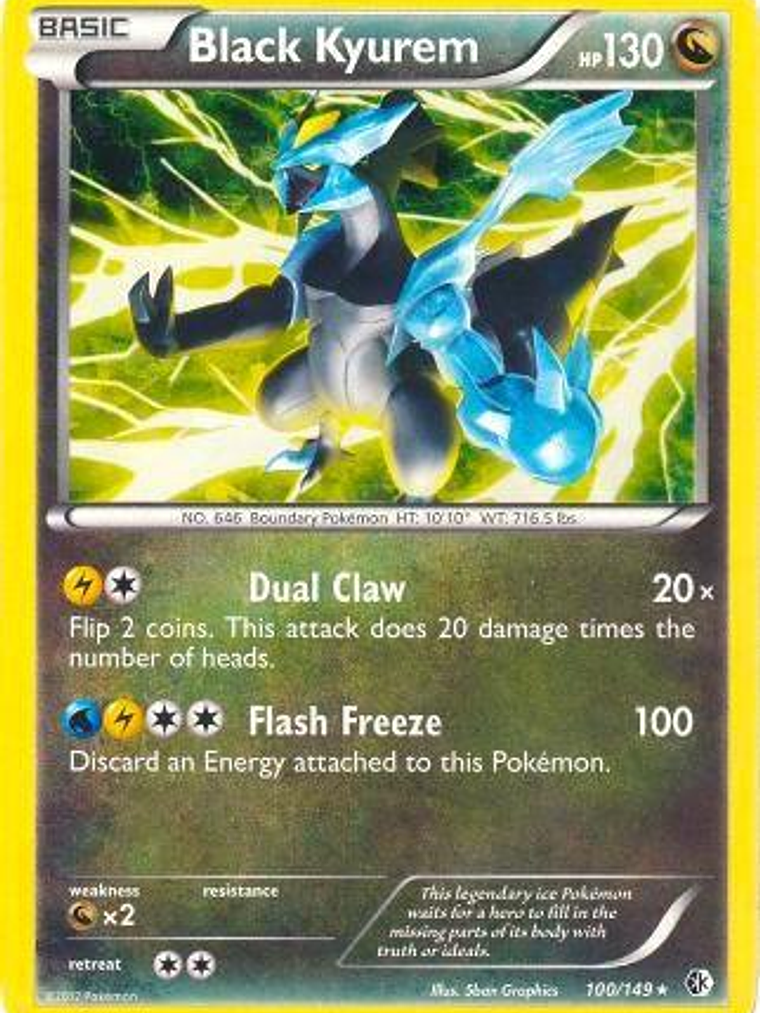 Black Kyurem - 100/149 (BW Boundaries Crossed) #100 1