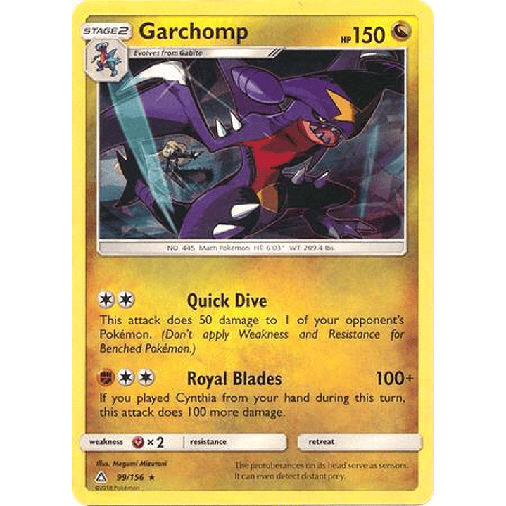 Garchomp - 99/156 (Cracked Ice Holo) #099 1