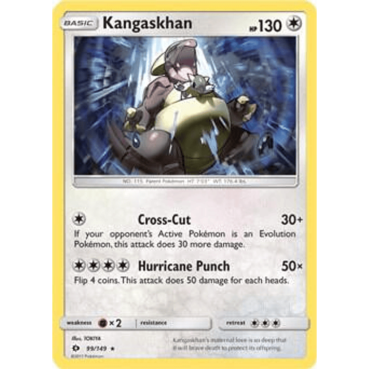 Kangaskhan - 99/149 (SM Base Set) #099 1