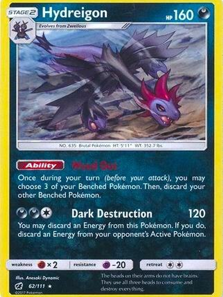 Hydreigon - 62/111 (Cracked Ice Holo) #062 1