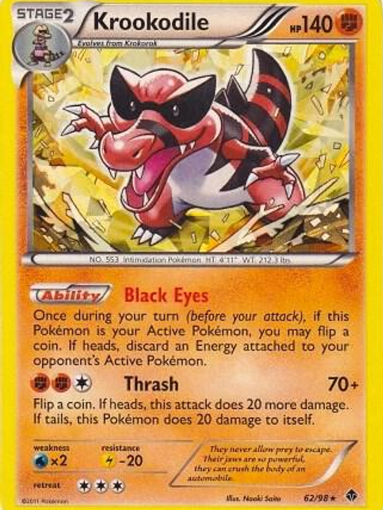 Krookodile - 62/98 (BW Emerging Powers) #062 1