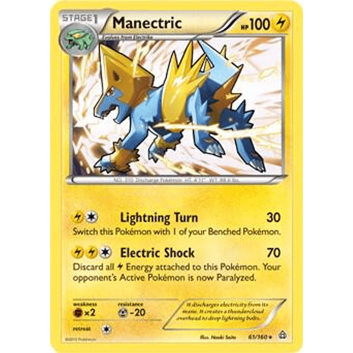 Manectric - 61/160 (XY Primal Clash) #061 1