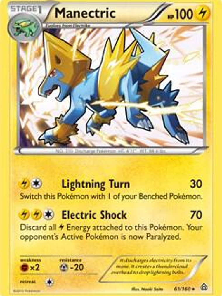 Manectric - 61/160 (XY Primal Clash) #061 1
