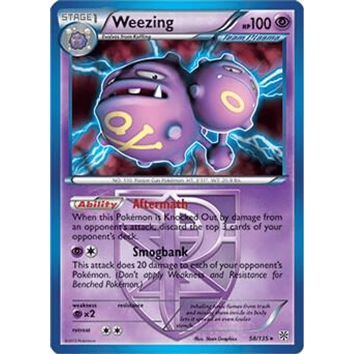 Weezing - 58/135 (BW Plasma Storm) #058 1