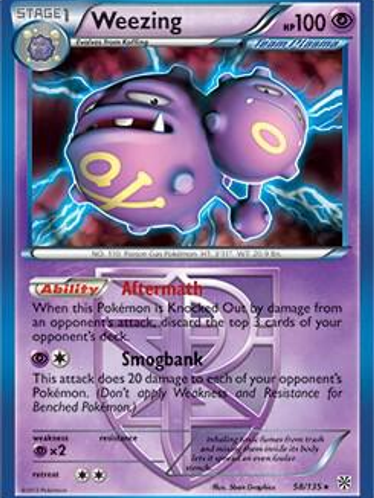 Weezing - 58/135 (BW Plasma Storm) #058 1