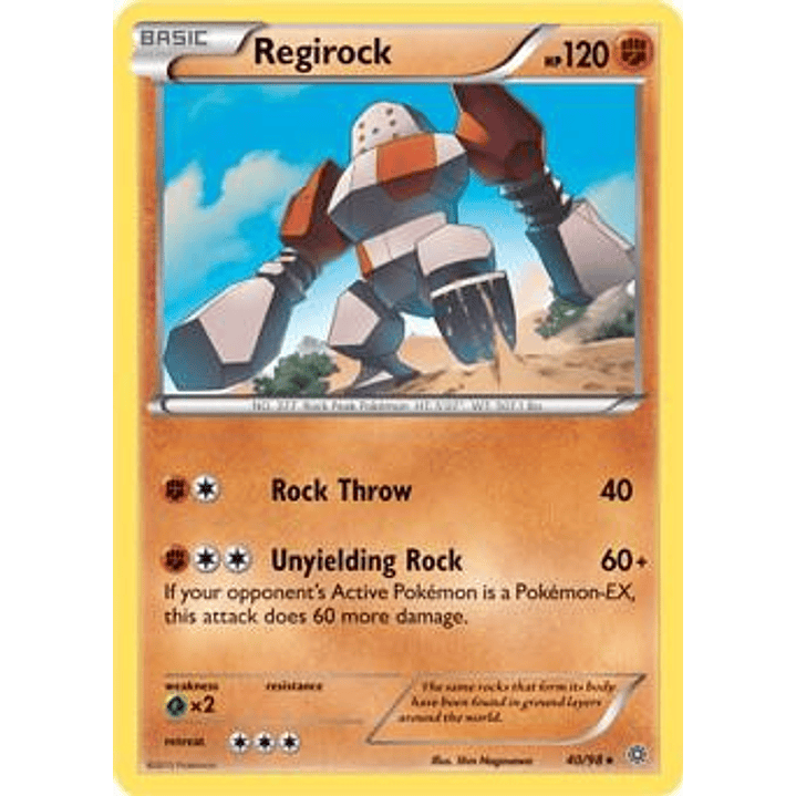 Regirock - 40/98 (XY Ancient Origins) #040 1