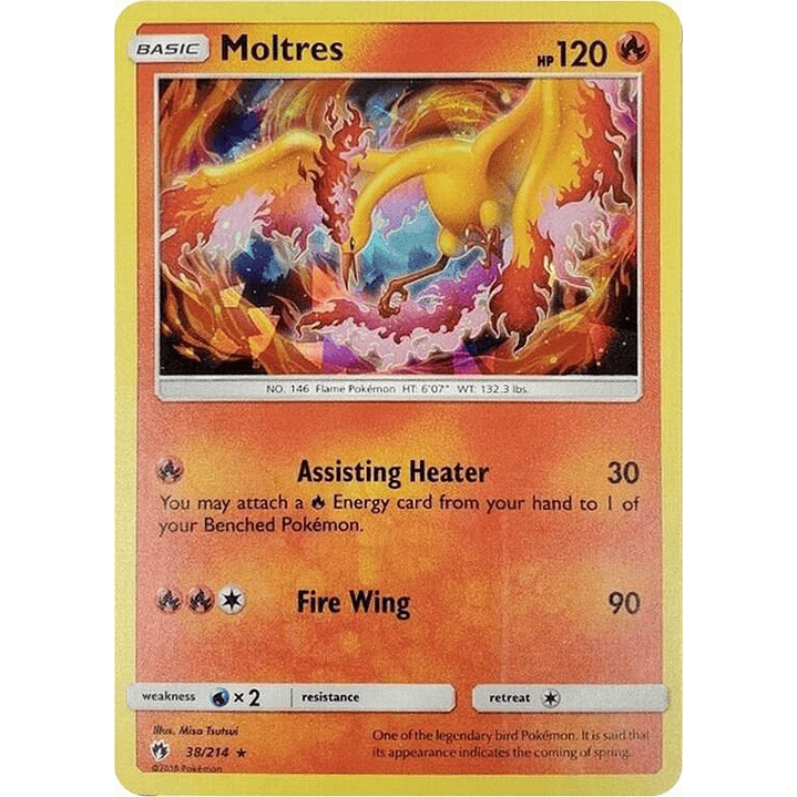 Moltres - 38/214 (Cracked Ice Holo) #038 1