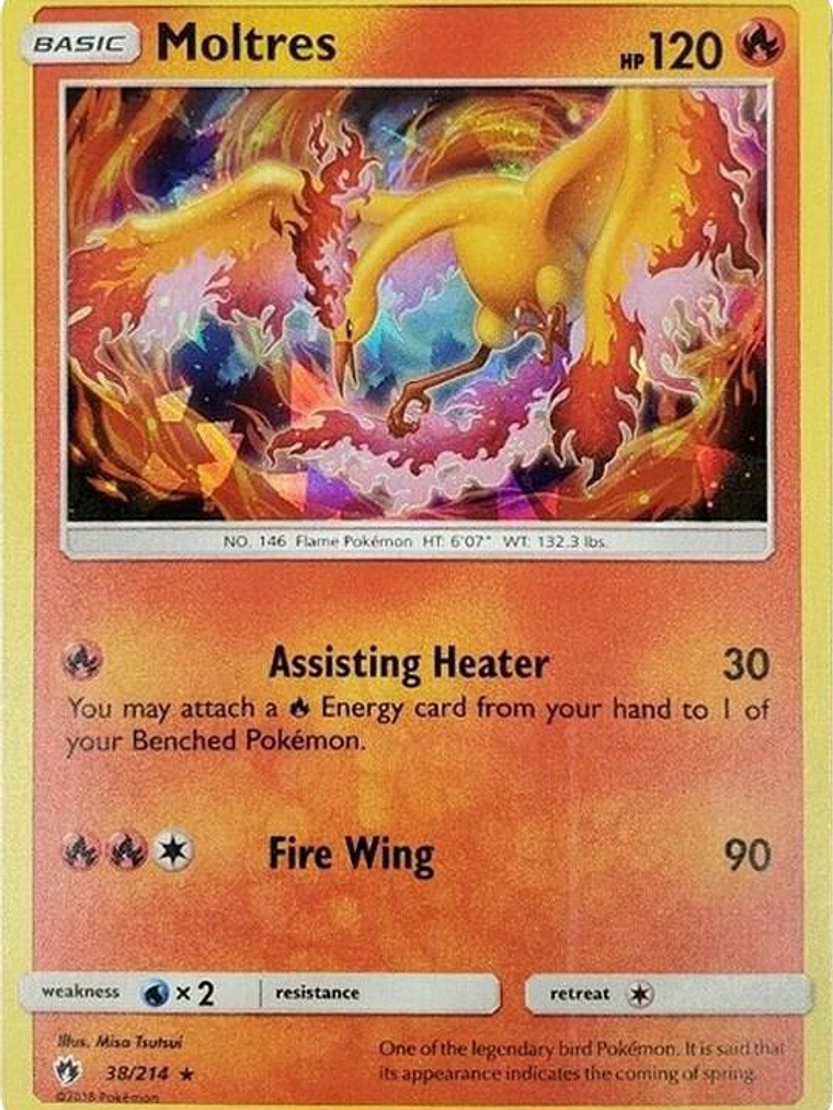 Moltres - 38/214 (Cracked Ice Holo) #038 1