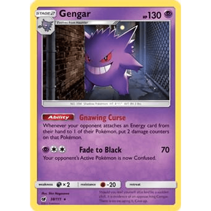 Gengar - 38/111 (Prerelease Kit Exclusive) #038 1