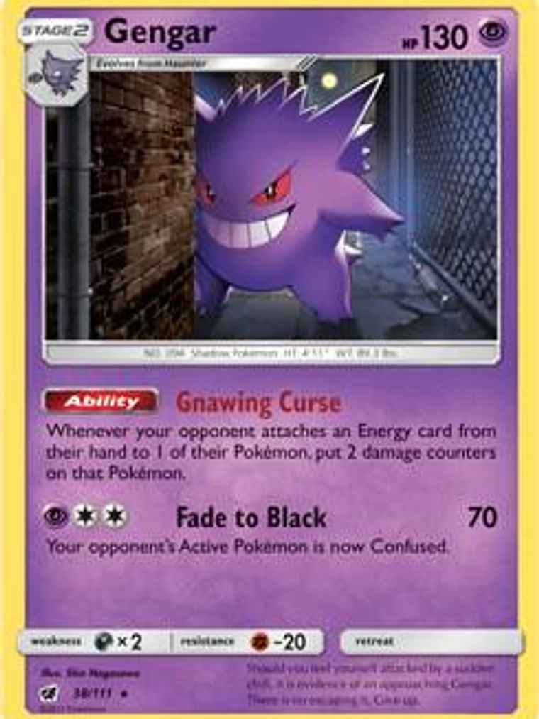 Gengar - 38/111 (Prerelease Kit Exclusive) #038 1