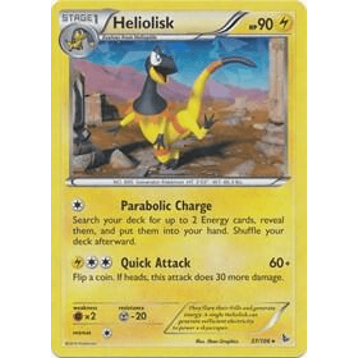 Heliolisk - 37/106 (XY Flashfire) #037 1
