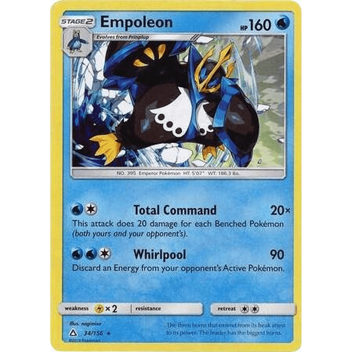 Empoleon - 34/156 (Cracked Ice Holo) #034 1