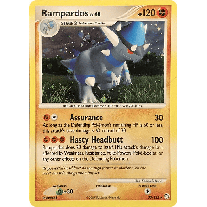 Rampardos - 33/123 (Cosmos Holo) #033 1