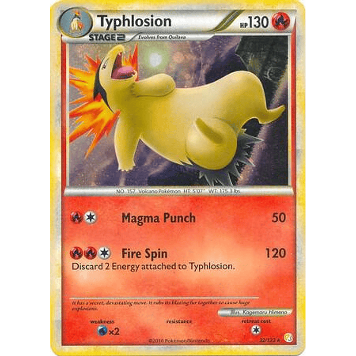 Typhlosion - 32/123 (Cosmos Holo) #032 1