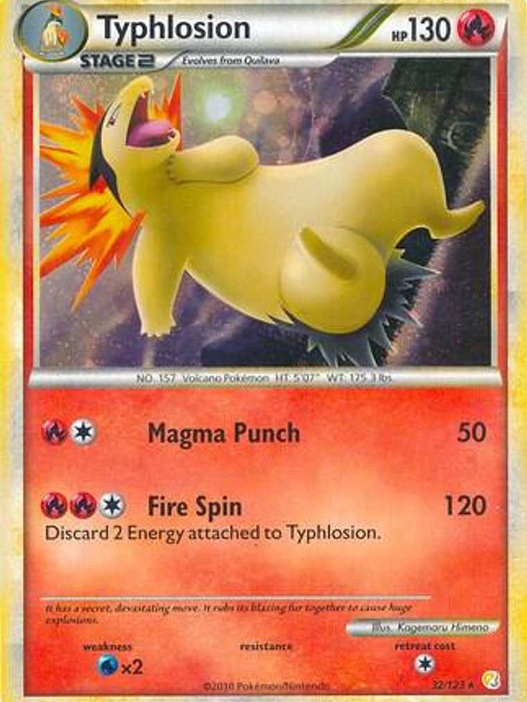 Typhlosion - 32/123 (Cosmos Holo) #032 1