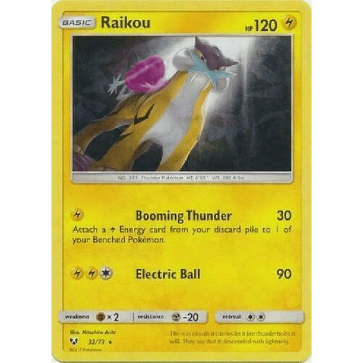 Raikou - 32/73 (Let's Play, Pikachu!) (Cracked Ice Holo) #032 1