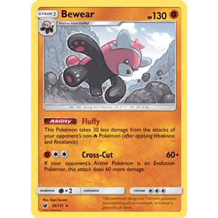 Bewear - 56/111 (Prerelease Kit Exclusive) #056 1