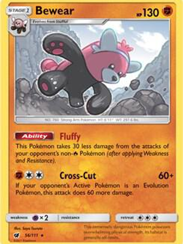 Bewear - 56/111 (Prerelease Kit Exclusive) #056 1