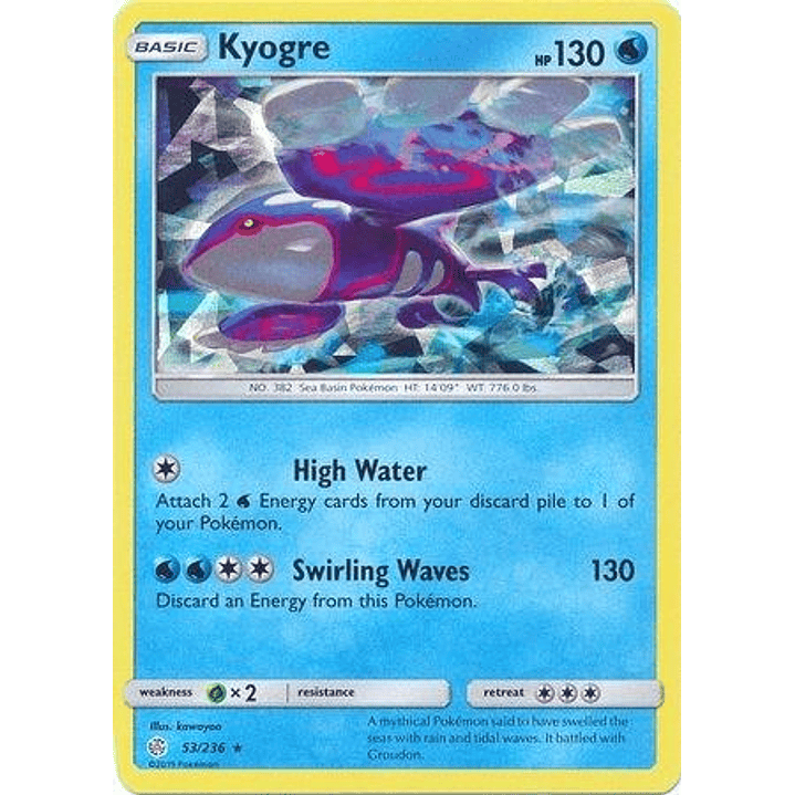 Kyogre - 53/236 (Cracked Ice Holo) #053 1