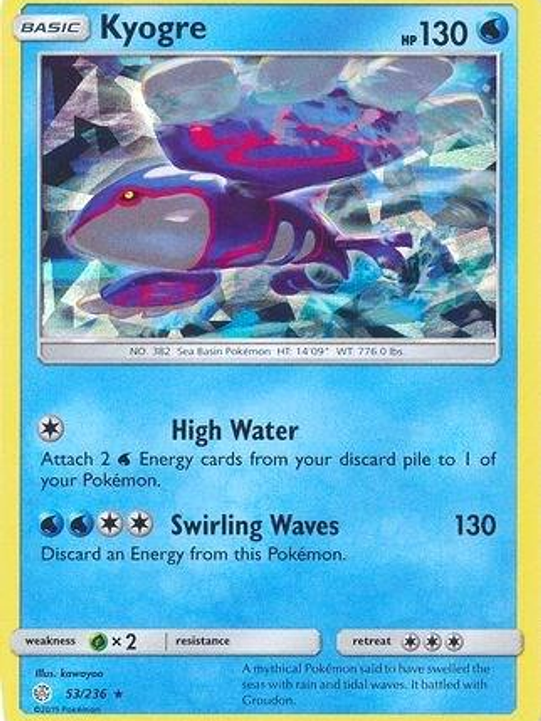 Kyogre - 53/236 (Cracked Ice Holo) #053 1