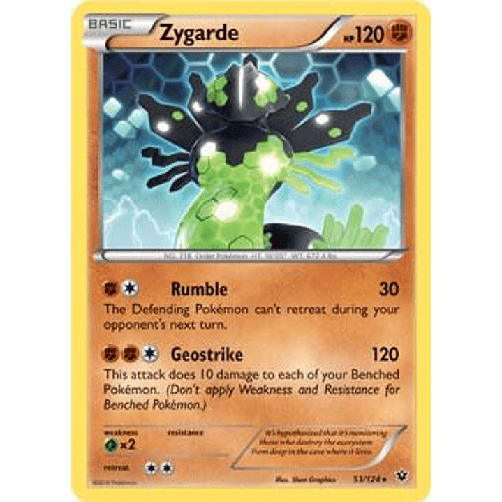 Zygarde - 53/124 (XY Fates Collide) #053 1