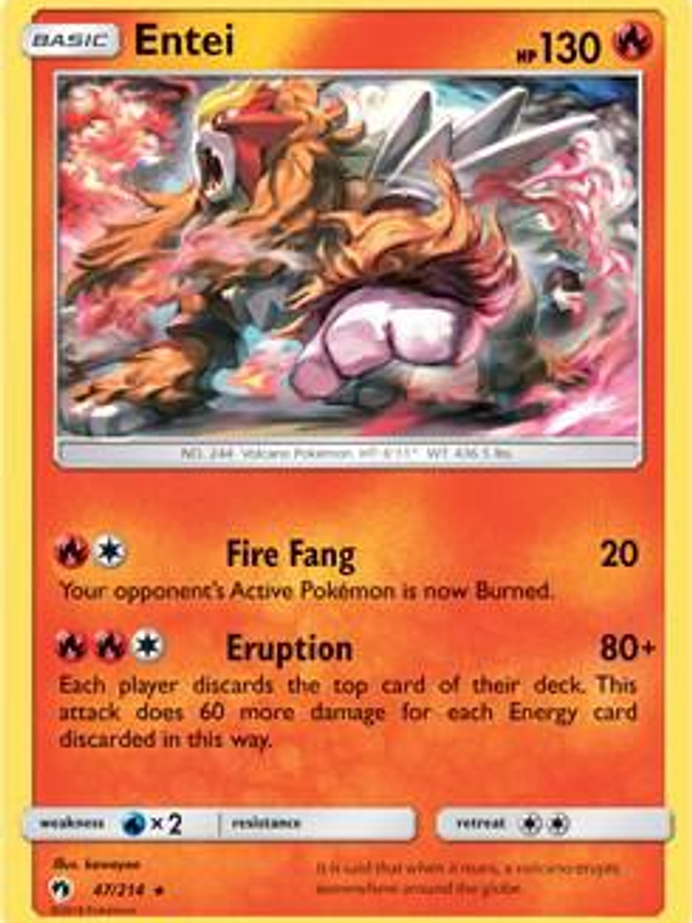Entei - 47/214 (SM Lost Thunder) #047 1
