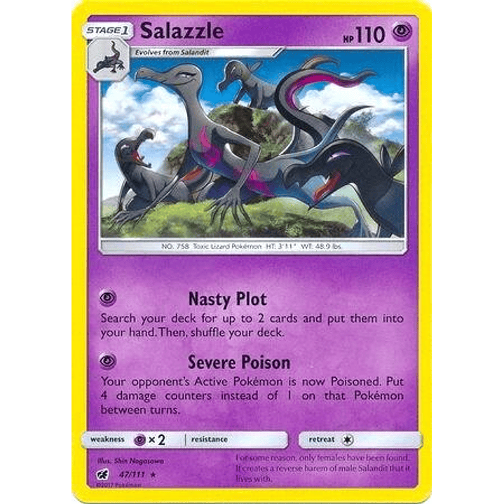 Salazzle - 47/111 (SM Crimson Invasion) #047 1